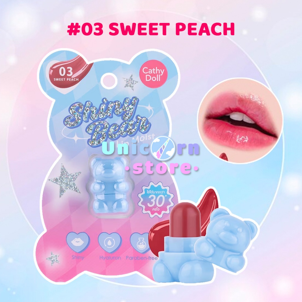Son Dưỡng Môi Có Màu Hình Gấu Dễ Thương Cathy Doll Shiny Bear Lip Moist 1.1G