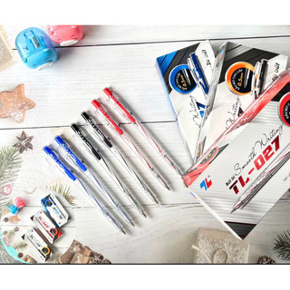 Combo 10 chiếc Bút bi TL cao cấp 027, nét bút 0.5mm/ ruột thay thế