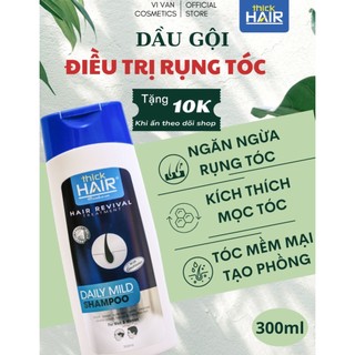 Dầu Gội Giảm Rụng Tóc 2 in 1 THICK HAIR 300ML I Shampoo Kích Mọc Tóc, Dưỡng Tóc, Kèm Xả - ( Vivan _ Cosmetics )