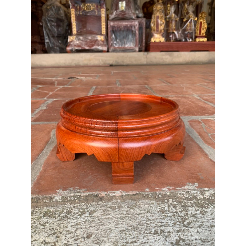 Kỷ Tròn , Đế Tượng , Đôn nhỏ gỗ Hương Đá Cỡ lọt lòng từ 12 đến 32 Cao 9 cm