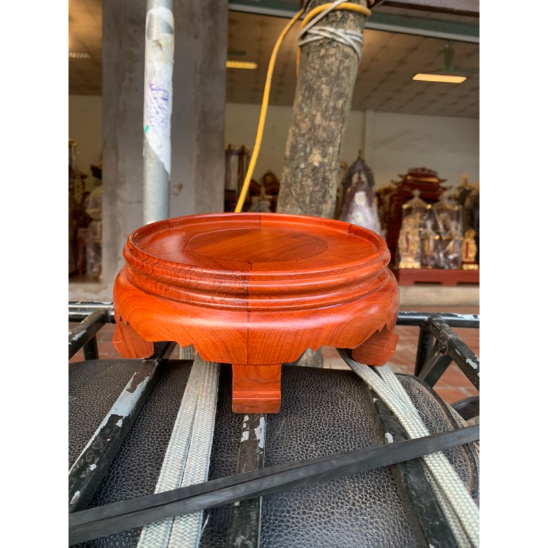 Kỷ Tròn , Đế Tượng , Đôn nhỏ gỗ Hương Đá Cỡ lọt lòng từ 12 đến 32 Cao 9 cm