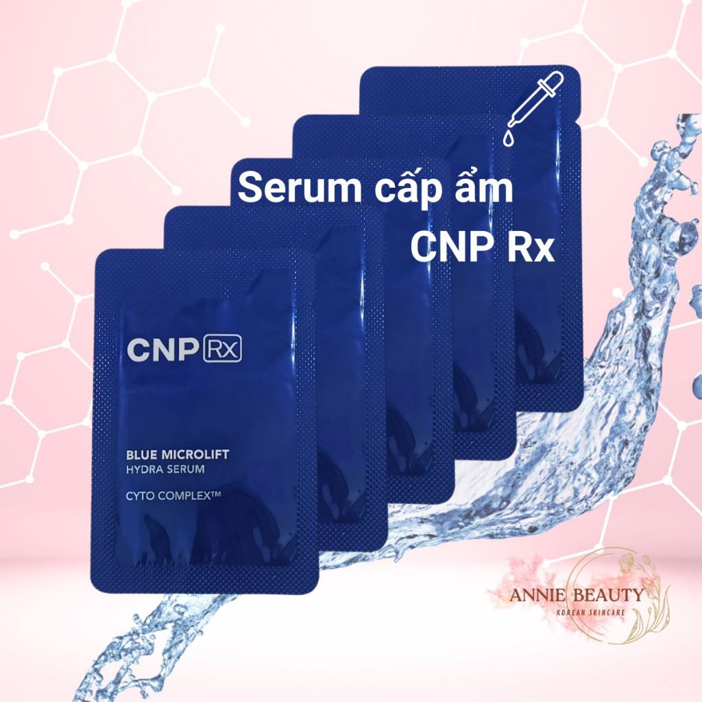 (Set 10 gói) Tinh chất cấp nước, phục hồi da CNP Rx Blue Microlift ...