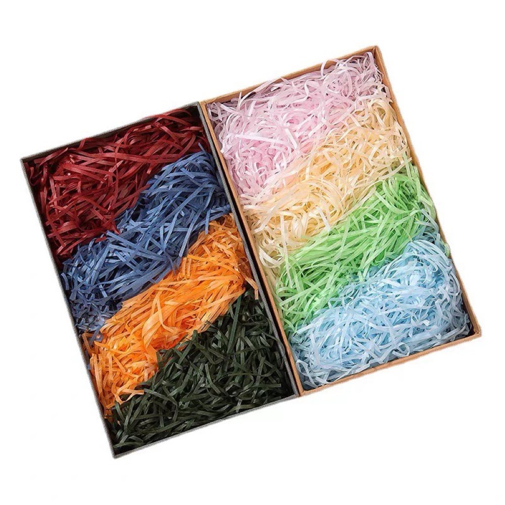 Giấy rơm giấy vụn lót hộp quà tặng - Giấy vụn giấy chống sốc bản 2-3mm