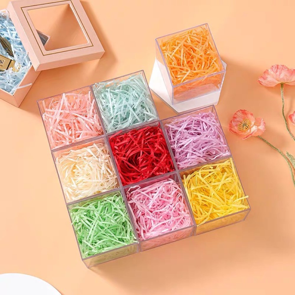 Giấy rơm giấy vụn lót hộp quà tặng - Giấy vụn giấy chống sốc bản 2-3mm