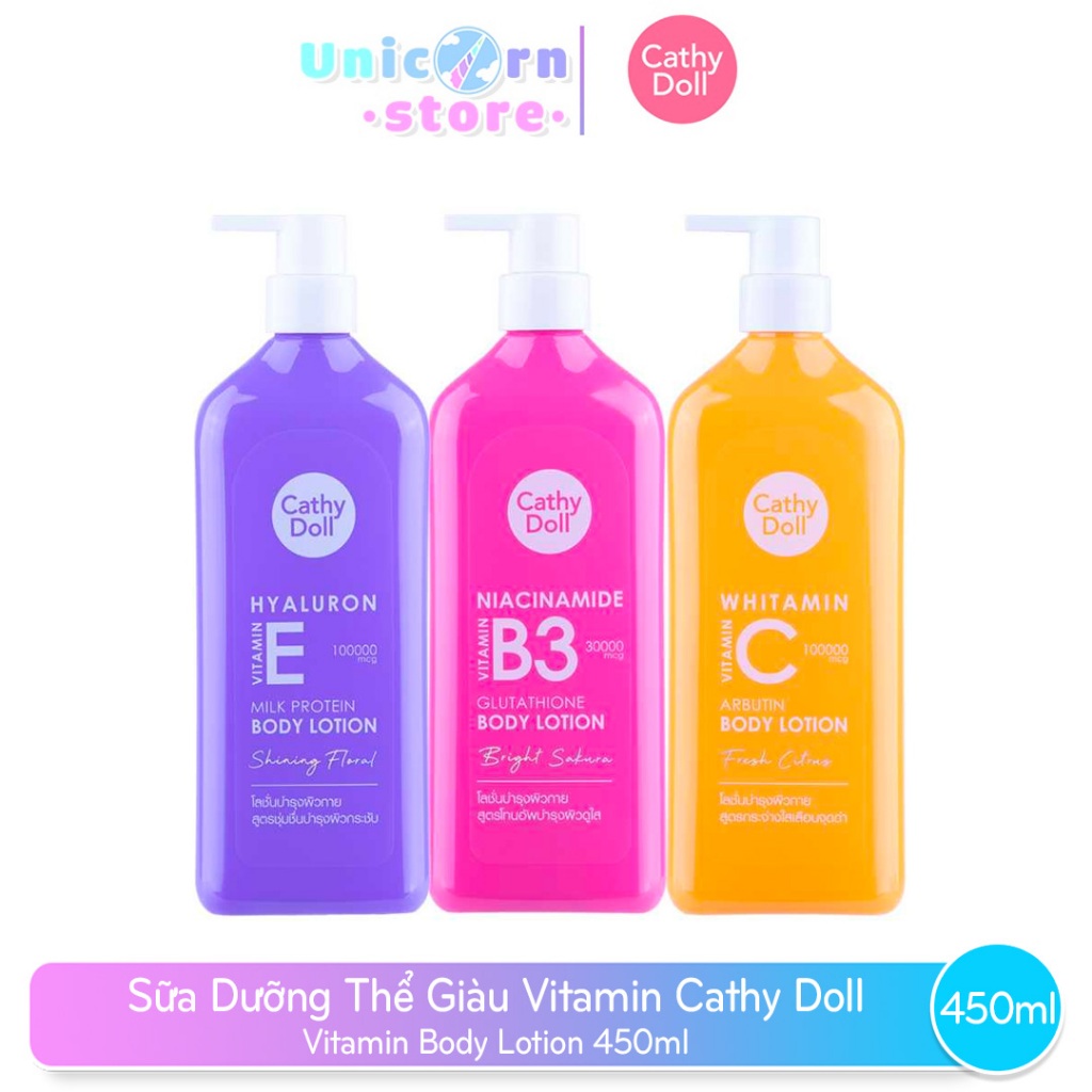 Sữa Dưỡng Thể Giàu Vitamin Cathy Doll Vitamin Body Lotion 450mL