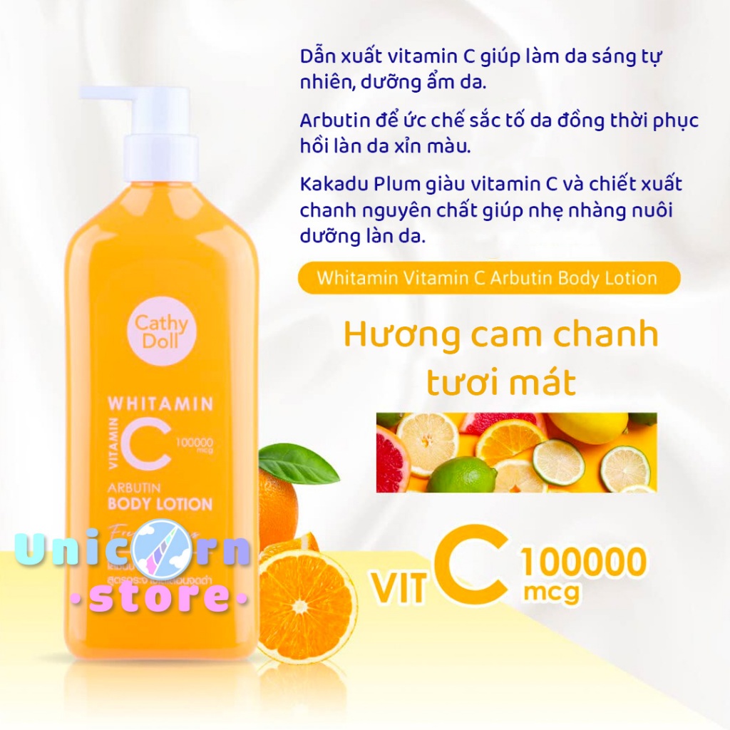 Sữa Dưỡng Thể Giàu Vitamin Cathy Doll Vitamin Body Lotion 450mL
