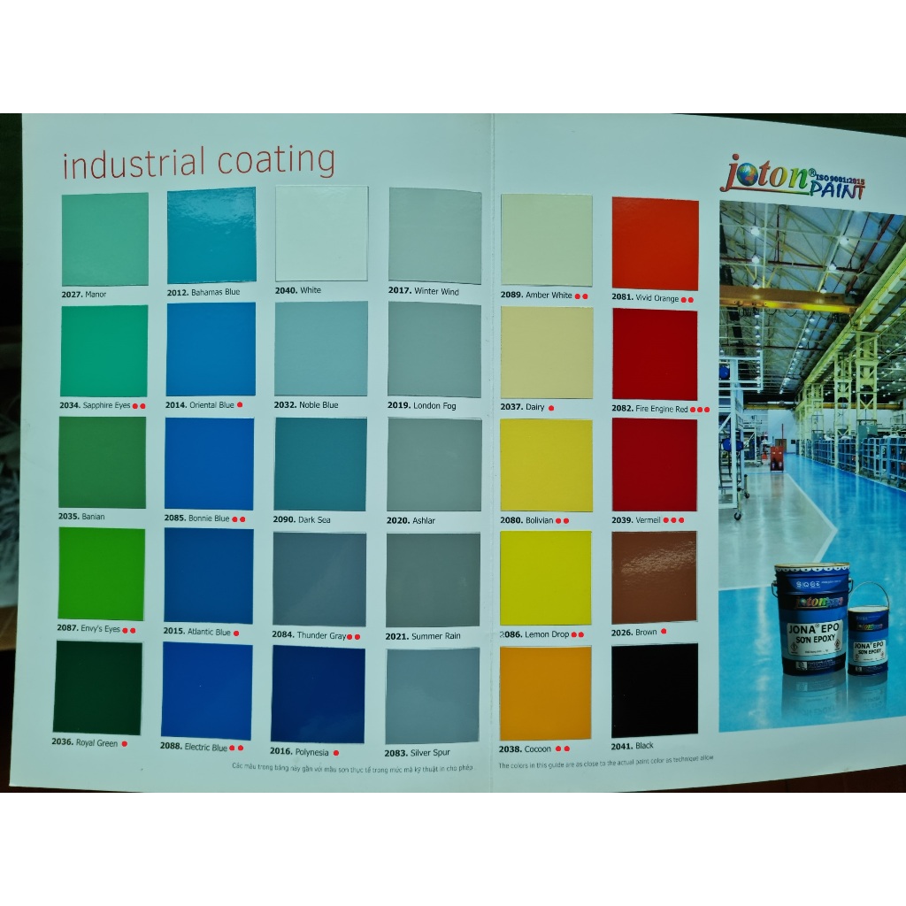 Sơn phủ công nghiệp - Sơn Epoxy 2 thành phần JOTON JONA EPO (4kg)
