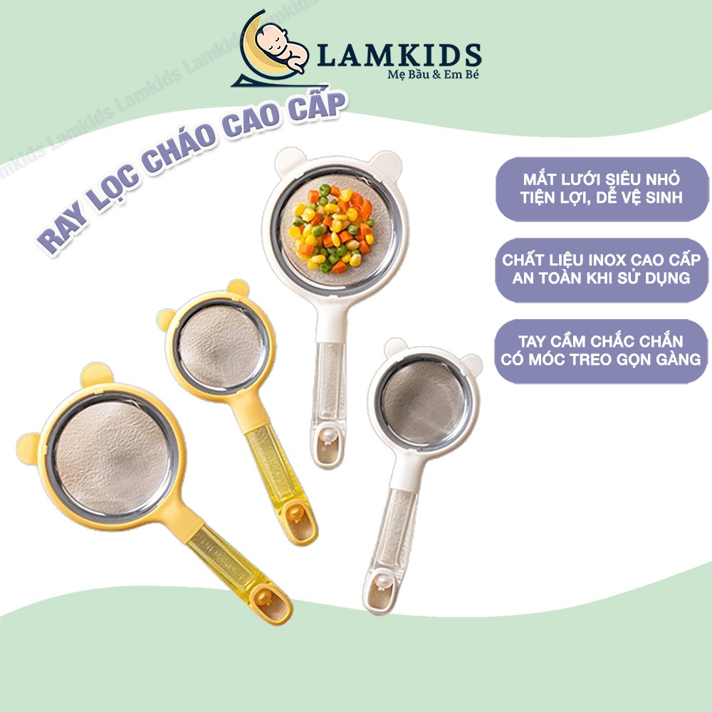 Rây Lọc Inox Cao Cấp Lọc Cháo Và Thức Ăn Siêu Mịn Cho Bé Ăn Dặm (Lọc ...