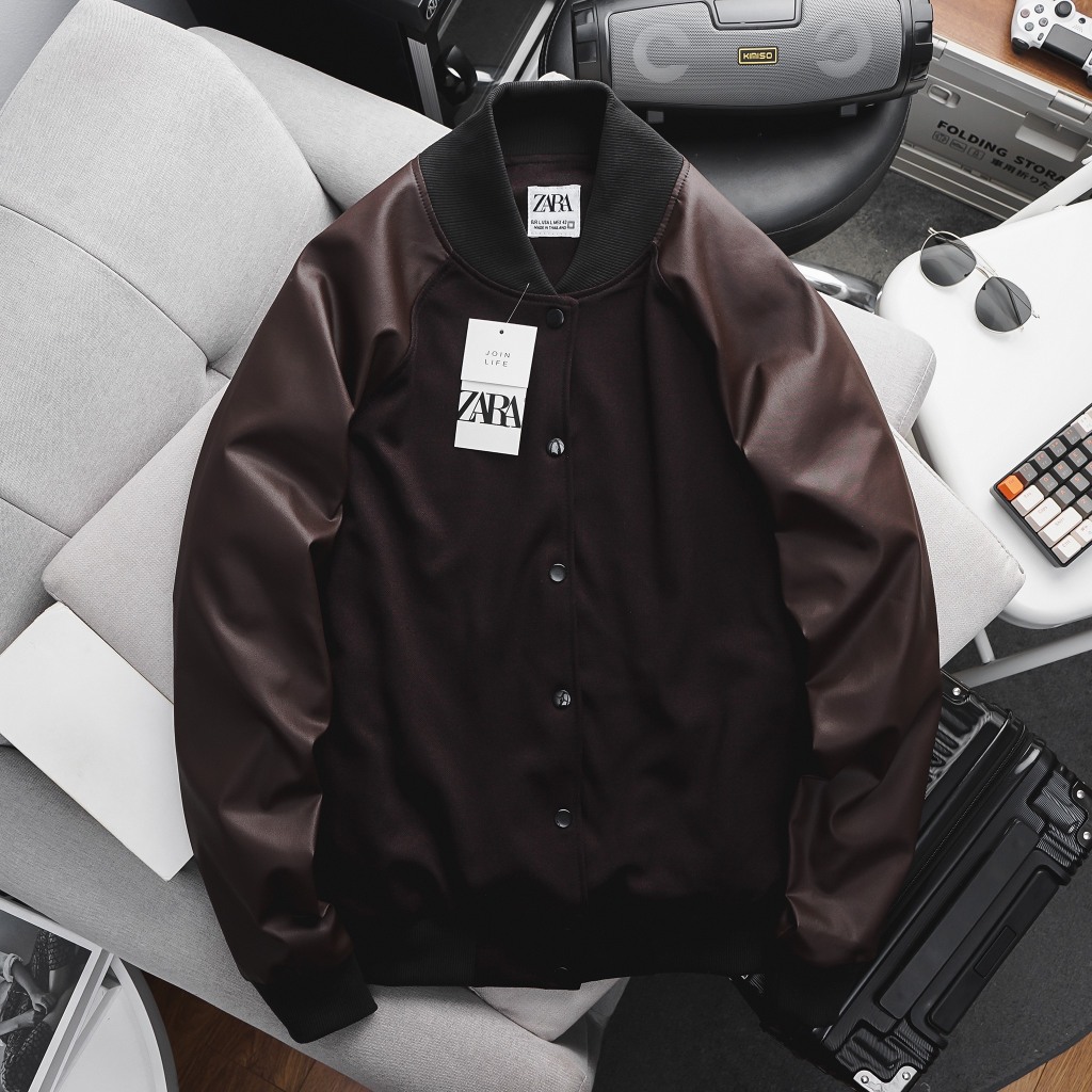 Áo Khoác Nam Jacket Leather đep lịch lãm, giữ ấm cơ thể tốt hàng Việt ...