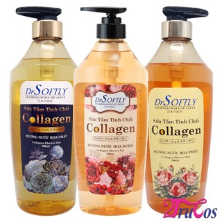 Sữa tắm nước hoa DrSoftly Collagen Perfume Shower Gel 700ml (hương Pháp, Dubai lưu 2h - 4h) 2Trucos