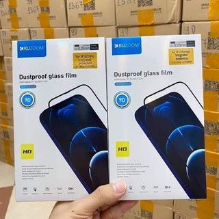 Kính cường lực iPHONE FuLL màn 9D trong suốt kèm bảo vệ loa CHÍNH HÃNG KUZOOM cho iPHONE X  -> 16Pro Max