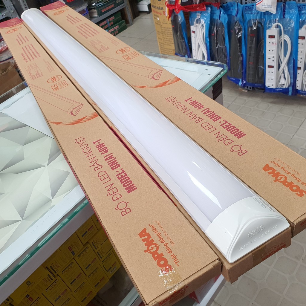 Bộ bóng đèn Led hình bán nguyệt dài 1m2 mica công suất 40W BN (A) 40W-T ...