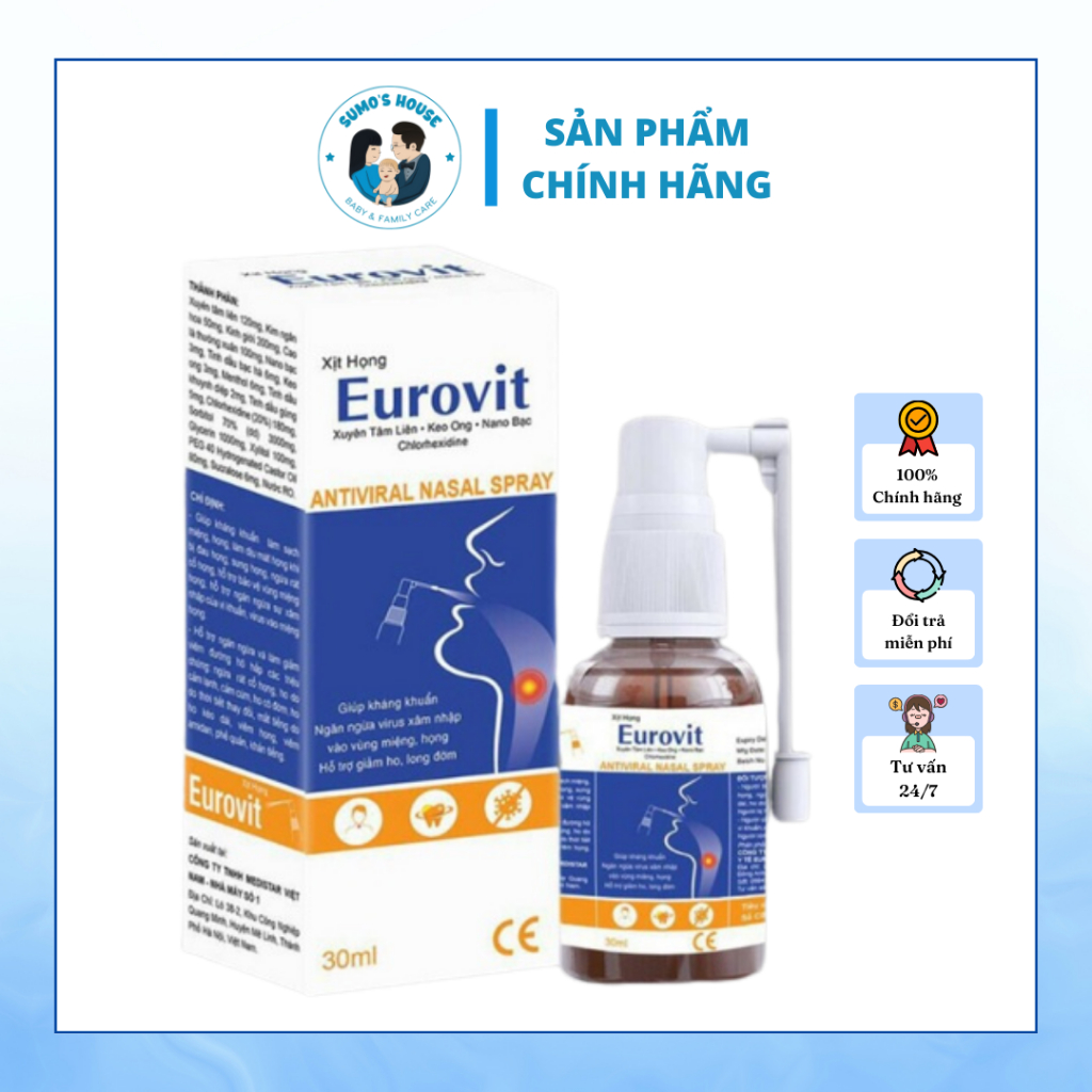 4. Những Điều Cần Biết Về Thành Phần Của Xịt Họng Eurovit