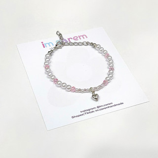 Vòng Tay Coquette 𝗠𝗔𝗥𝗜𝗘𝗘  - Vòng Tay Lắc Tay Hạt Cườm Pha Lê Handmade By Carem ♡