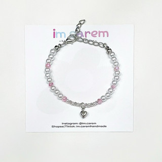 Vòng Tay Coquette 𝗠𝗔𝗥𝗜𝗘𝗘  - Vòng Tay Lắc Tay Hạt Cườm Pha Lê Handmade By Carem ♡