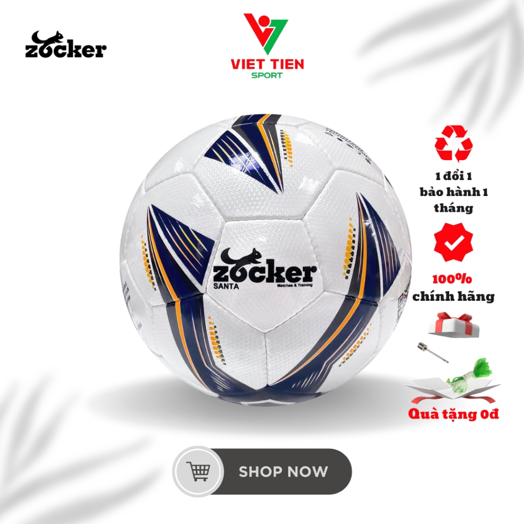 Quả Bóng Đá ZOCKER Zocker Santa Size Số 5 Sân Cỏ Nhân Tạo Chính Hãng ...