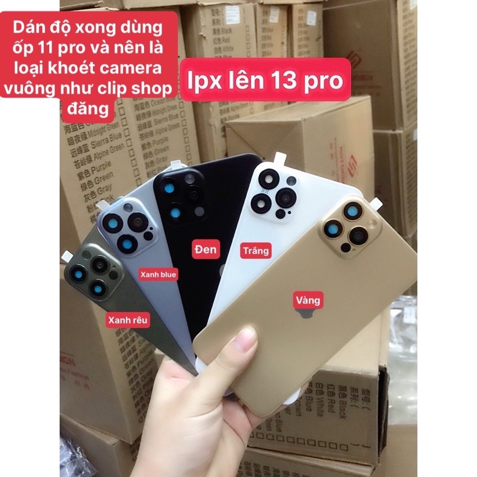 Dán lưng giả IP X XS XR XSMAX độ lên IP 13/13PRO/13PROMAX sang trọng ...