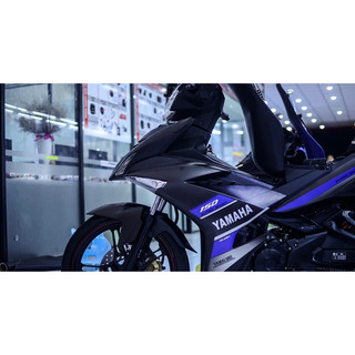 Tem trùm Exciter 150 yamaha xanh đen nhám - Độ dán team trùm decal xe máy - Team trùm ex decal rẻ đẹp và chất  xan