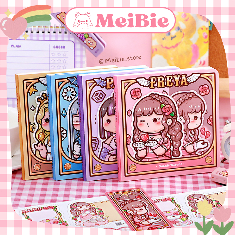 Bộ sổ tay 5 món trang trí viết nhật kí Duga có kèm sticker và thẻ đánh ...