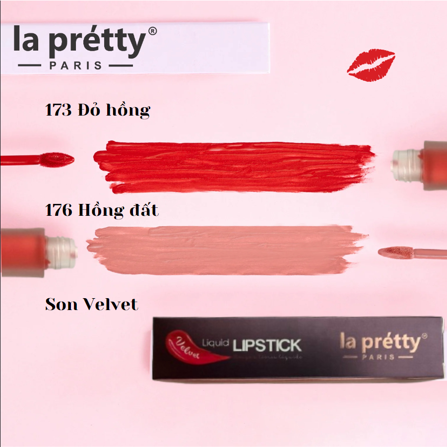 Son La Pretty velvet chất son mịn lì như nhung