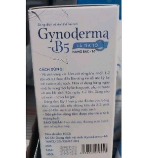 Dung dịch vệ sinh phụ khoa thế hệ mới Gynoderma-B5 dạng bọt (chai 150ml)