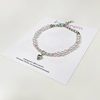 Vòng Tay Coquette 𝗠𝗔𝗥𝗜𝗘𝗘  - Vòng Tay Lắc Tay Hạt Cườm Pha Lê Handmade By Carem ♡