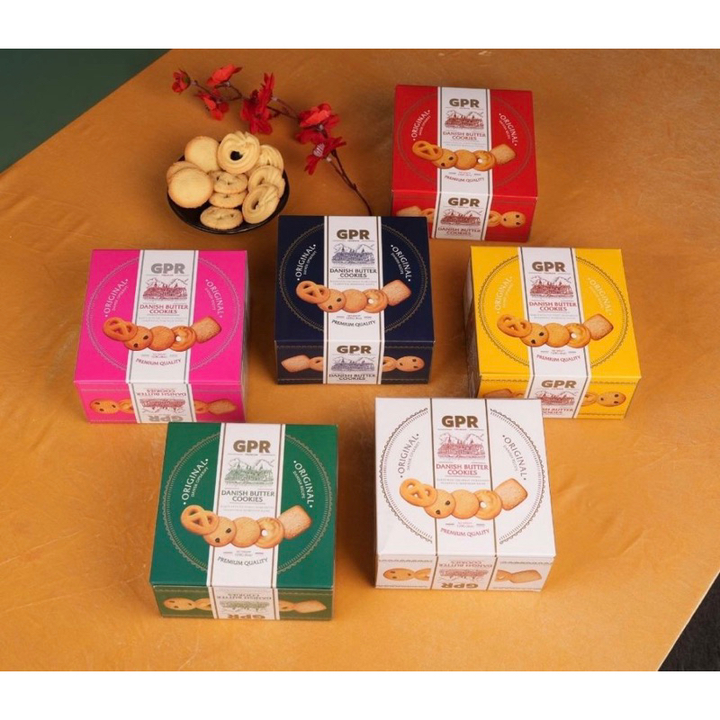 Bánh quy bơ Danish Butter Cookies hộp giấy GPR 120g Shopee Việt Nam