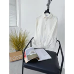 DODEP Áo sơmi nam viscose linen tay dài Trắng kem — ảnh 6