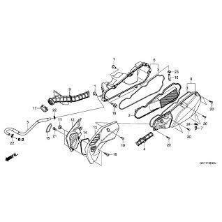 Bộ Nắp nhựa lốc nồi trong Ngoài Honda Vision đời đầu 2011 2012 2013 ( bán lẻ từng cái )