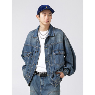 Áo Khoác Jeans Denim Jacket Unisex’s New Xám Xanh Wash