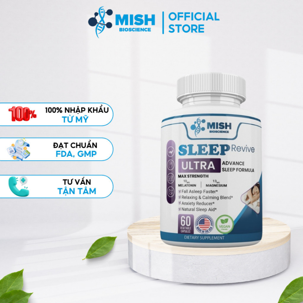 Viên Uống Phục Hồi Giấc Ngủ Vượt Trội Sleep Revive Ultra