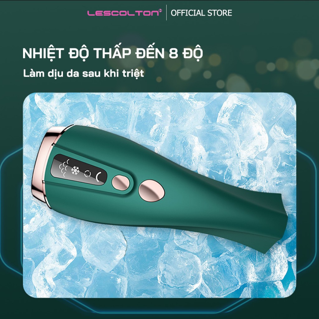 Ảnh Máy triệt lông vĩnh viễn băng lạnh kèm chức năng trẻ hóa da mini cầm tay Lescolton vô hạn xung thế hệ mới nhất 2023 3