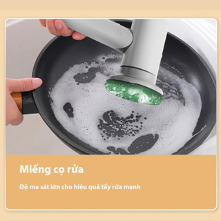Máy Cọ Rửa Cầm Tay Đa Năng Xiaoda 5 Trong 1 Sạc Điện USB, Bàn Chải Sử Dụng Mọi Nơi, Bảo Hành 2 Năm