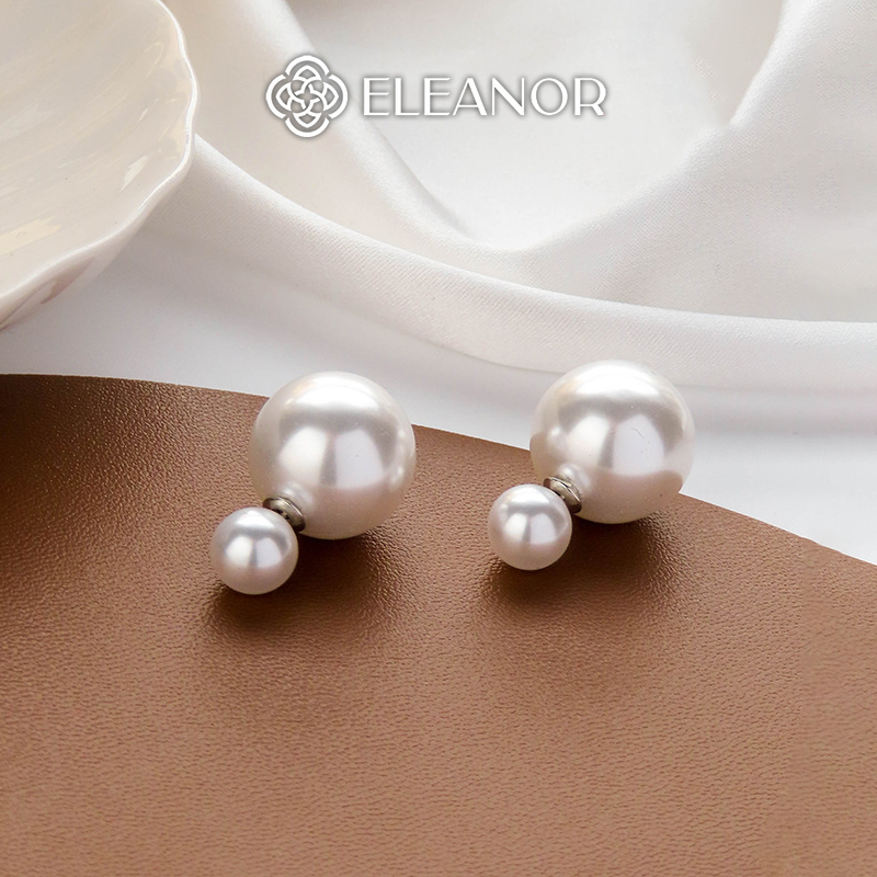 Bông tai nữ chuôi bạc 925 Eleanor Accessories ngọc trai nhân tạo phụ kiện trang sức khuyên tai 7085