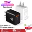 Bộ Sạc Nhanh 20W 2 cổng Type C USB chuyên dụng thích hợp cho điện thoại Ip Xiaomi Samsung Huawei Oppo Thoại Di Động