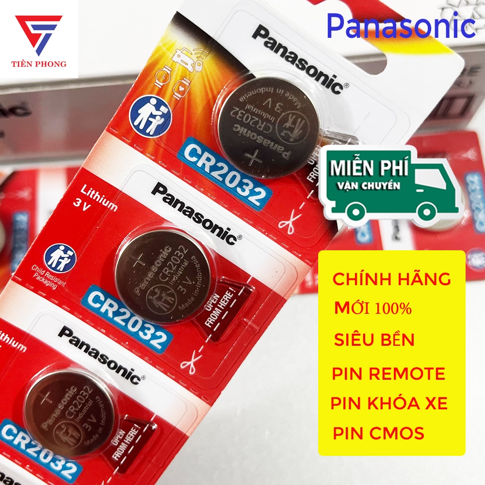 [FULL MÃ] VỈ 5 VIÊN Pin cúc áo Panasonic CR2016/ CR2025/ CR2032/ CR1616 ...