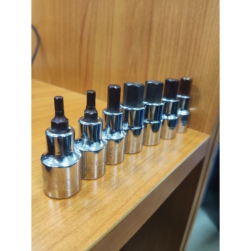 Khẩu đầu tháo ốc lục giác 1/2" 4mm tới 19mm kouritsu chính hãng