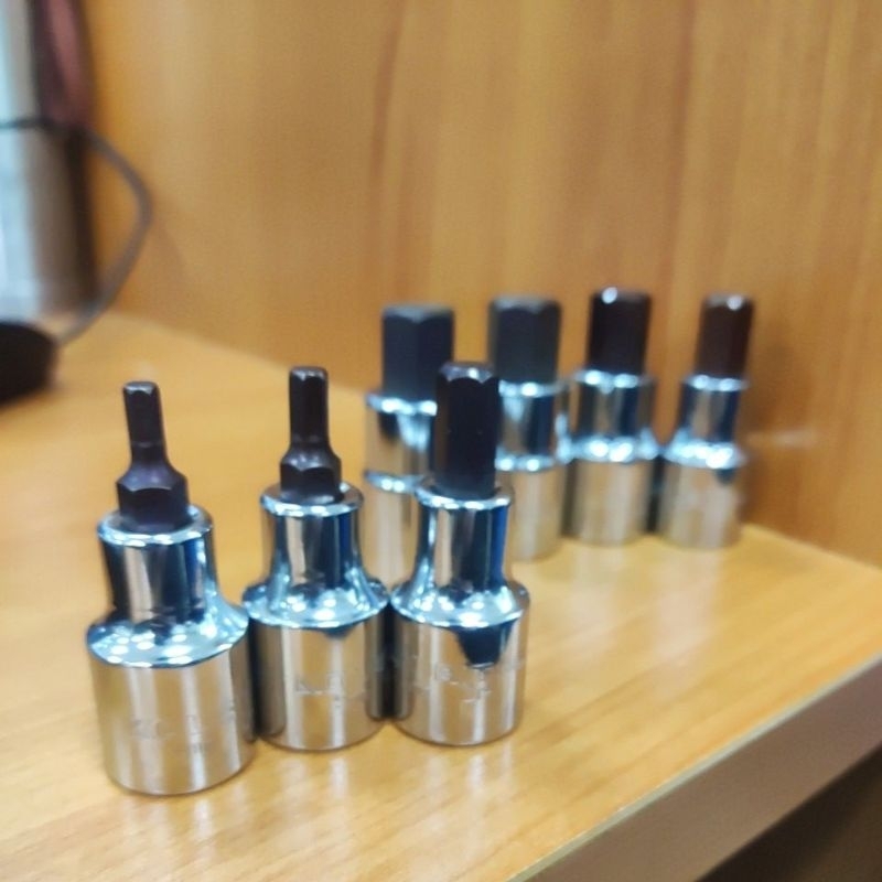Khẩu đầu tháo ốc lục giác 1/2" 4mm tới 19mm kouritsu chính hãng