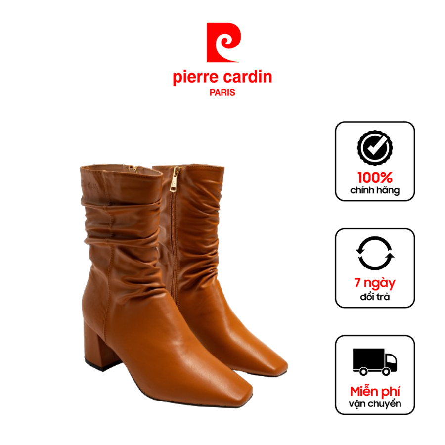 [Giảm thêm 10%] Giày boots/bốt nữ Pierre Cardin chất liệu da cao cấp ...