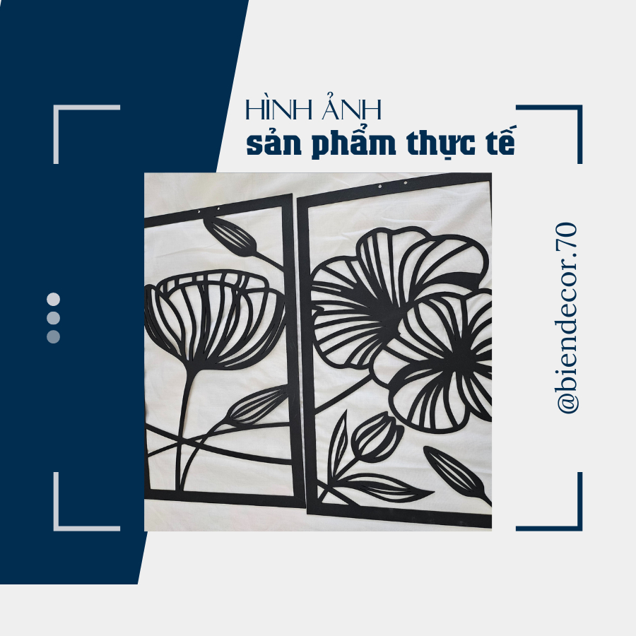 Tranh sắt CNC B18 | Bộ tranh sắt phong cách tối giản hiện đại, Treo tường nghệ thuật, Decor trang trí nội thất
