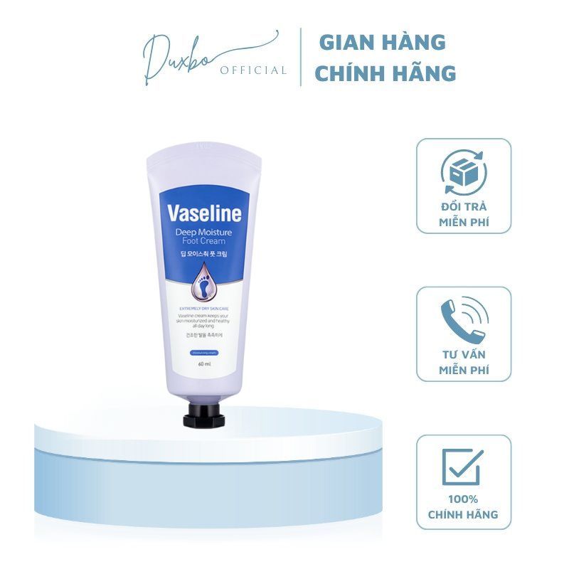 Kem Dưỡng Da Chân Vaseline Deep Moisture Foot Cream 60ml Cấp Ẩm