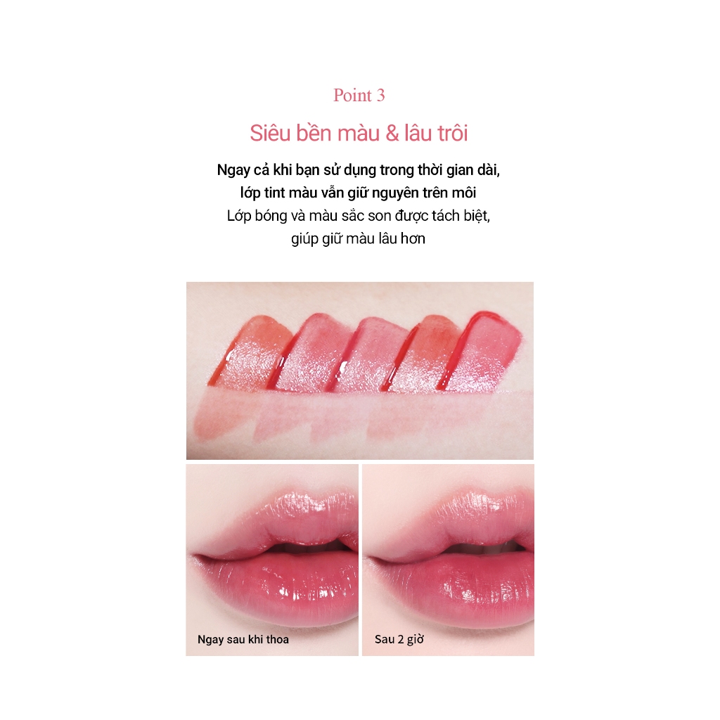 Ảnh Son tint bóng Thuần Chay Bbia Leau Tint (7 màu) 4.5g Bbia Official Store 3