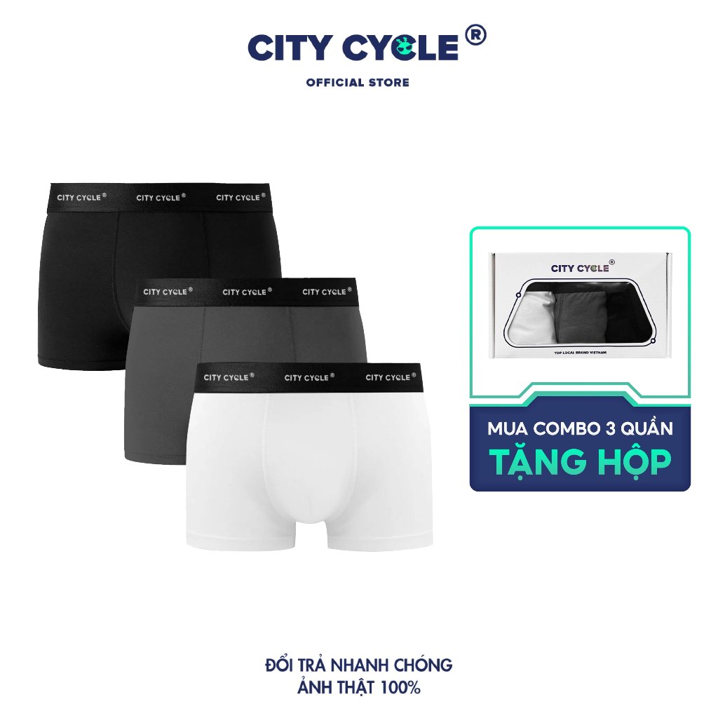 Quần sịp nam Boxer Rocket Local Brand chất cotton kháng khuẩn City Cycle