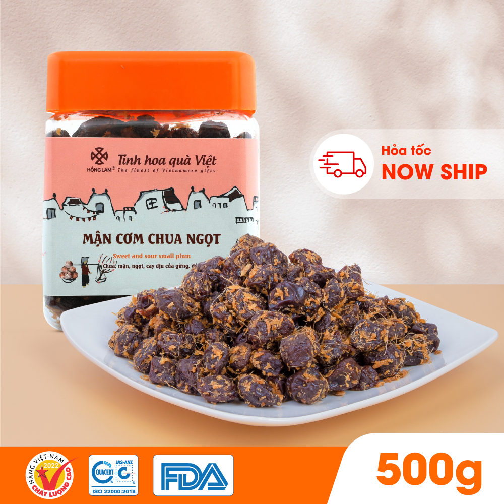 Ảnh Ô mai (xí muội) mận cơm chua ngọt Hồng Lam dạng hộp, túi. Có vị chua, ngọt 3
