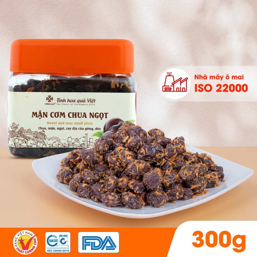 Ảnh Ô mai (xí muội) mận cơm chua ngọt Hồng Lam dạng hộp, túi. Có vị chua, ngọt 2