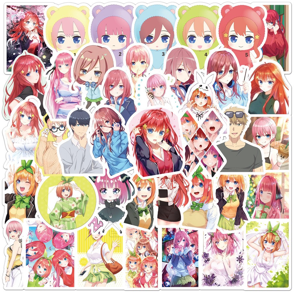 [50 Hình] Hình dán Nhà có 5 nàng dâu sticker hoạt hình anime dễ thương ...