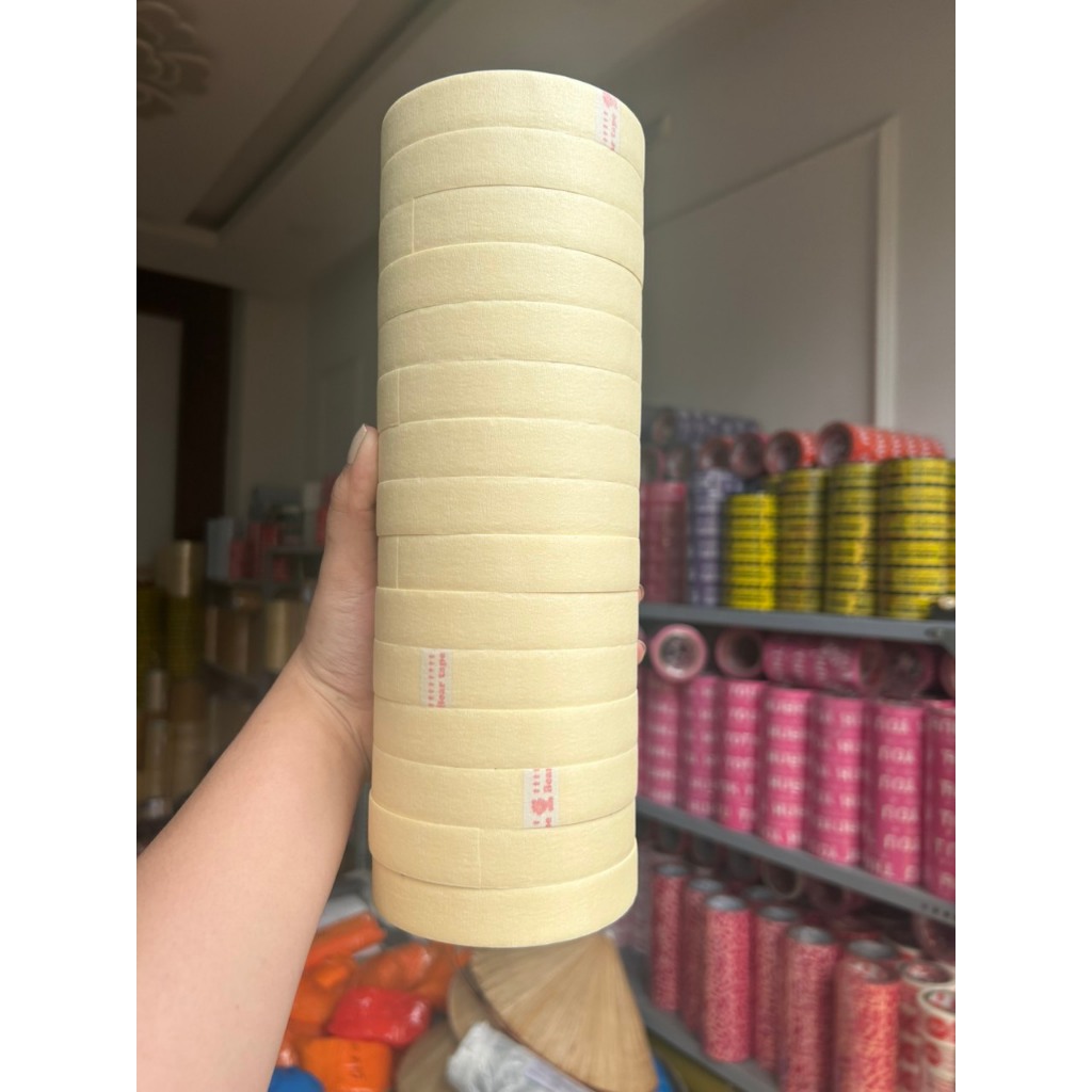 1 cây (12 cuộn) băng keo giấy nhăn 24mm x 14m, dán ghi chú, bản vẽ | Shopee  Việt Nam