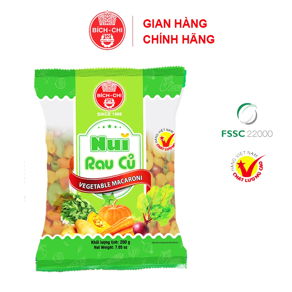 Set 5 gói Nui rau củ Bích Chi 200g | Shopee Việt Nam