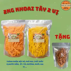 Combo 2kg Bánh Cá Phô Mai Tặng Kèm Snack Đùi Gà
