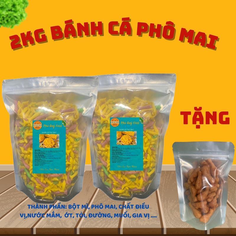 Combo 2Kg Khoai Tây Phô Mai Tặng Kèm Túi Snack Đùi Gà